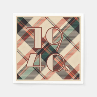 Servilleta De Papel Globo de plástico de los años 1940