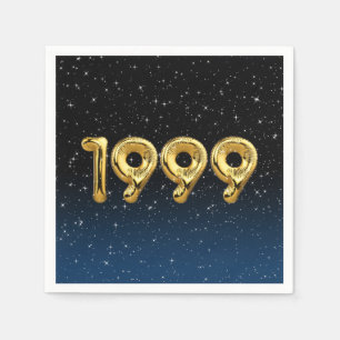 Servilleta De Papel Globos De Cumpleaños 1999 En Las Estrellas