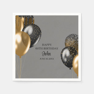 Servilleta De Papel Globos de cumpleaños para hombres