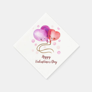 Servilleta De Papel Globos de El día de San Valentín personalizados