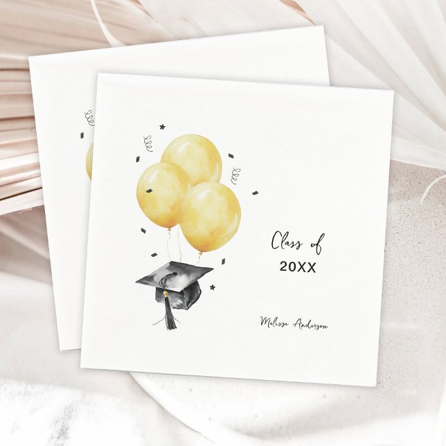 Servilleta De Papel Globos de Graduación (Subido por el creador)
