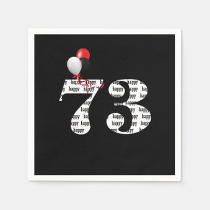 Servilleta De Papel Globos de la fiesta de cumpleaños 73