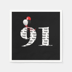 Servilleta De Papel Globos de la fiesta de cumpleaños 91