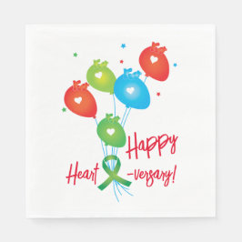 Servilleta De Papel Globos felices para el corazón
