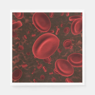 Servilleta De Papel Glóbulos rojos microscópicos