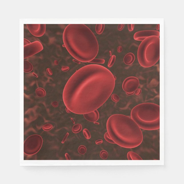 Servilleta De Papel Glóbulos rojos microscópicos (Anverso)