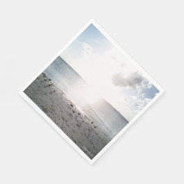 Servilleta De Papel Gloria De Sol En La Playa