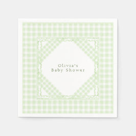 Servilleta De Papel Glorioso Green Gingham