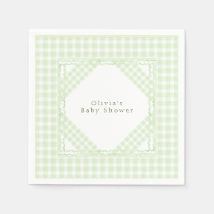 Servilleta De Papel Glorioso Green Gingham