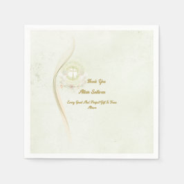 Servilleta De Papel Glowing angels baptism paper napkins 