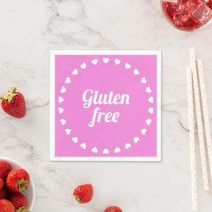 Servilleta De Papel Gluten Celiac Libre Fiesta Rosa Coeliac