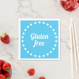 Servilleta De Papel Gluten Free Celiac Coeliac Blue Fiesta