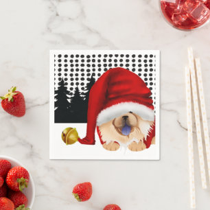 Servilleta De Papel GNOME4 LAS CHOWLIDAYS servilletas rojas de chow