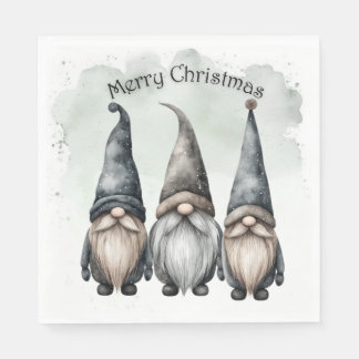 Servilleta De Papel Gnome Christmas Napkins