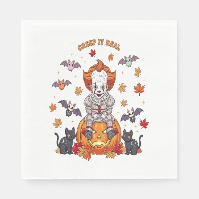 Servilleta De Papel Gnome Cute Pumpkin Halloween (Anverso)