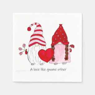Servilleta De Papel Gnome Valentine Un amor como gnome otros