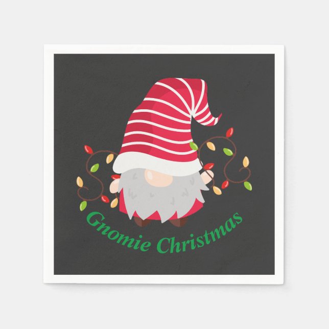 Servilleta De Papel Gnomie Navidades Napkins (Anverso)