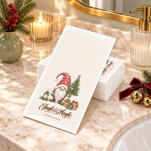Servilleta De Papel Gnomo de Navidad Jingle & Mingle