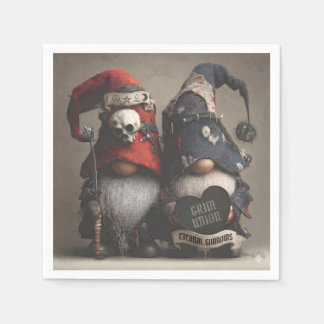 Servilleta De Papel Gnomos de fantasía sombría sosteniendo corazón con