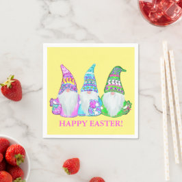 SERVILLETA DE PAPEL GNOMOS DE PASCUA
