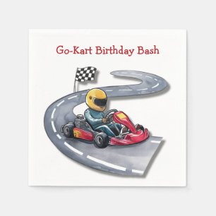 Servilleta De Papel Go-Kart Birthday Bash
