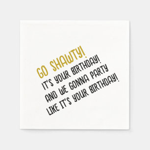 Servilleta De Papel Go Shawty Cocktail Napkins