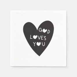 Servilleta De Papel God loves you