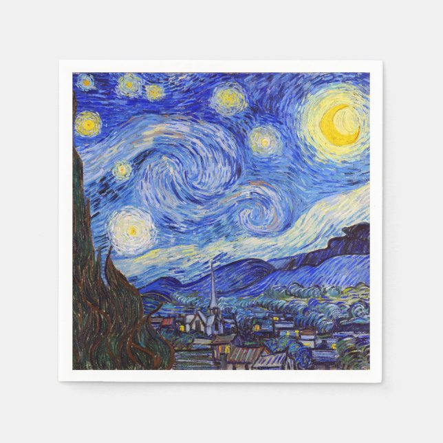 Servilleta De Papel Gogh , “Starry Night” (Anverso)