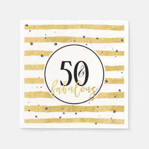 Servilleta De Papel Gold 50 y las fabulosas toallas de la fiesta de cu