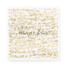 Gold Glam Hearts Bokeh