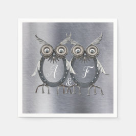 Servilleta De Papel Gold, Silver - Brass Modern