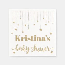 Servilleta De Papel Gold Twinkle Twinkle Little Star Baby Shower