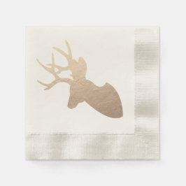 Servilleta De Papel Golden Deer Silhouette