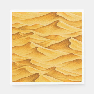 Servilleta De Papel Golden Desert Sand Dunes