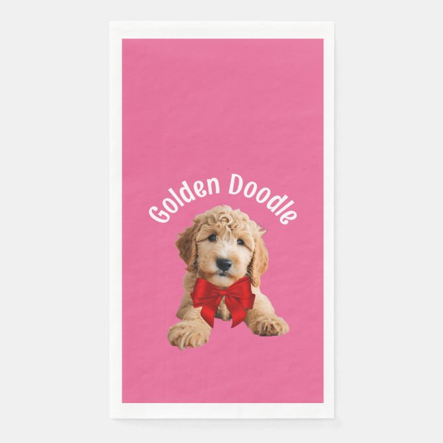 Servilleta De Papel Golden Doodle Puppy (Anverso)