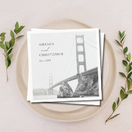 Servilleta De Papel Golden Gate San Francisco Boda Napkins