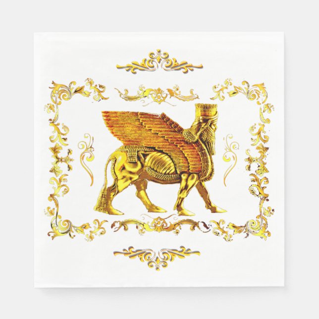 Servilleta De Papel Golden Lamassu (Anverso)