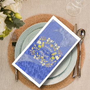Servilleta De Papel GOLDEN MERRY Y BRIGHT personalizado