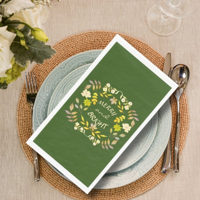 Servilleta De Papel GOLDEN MERRY Y BRIGHT personalizado (Subido por el creador)