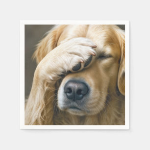 Servilleta De Papel Golden Retriever Incrédulo