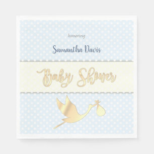 Servilleta De Papel Golden Stork Baby Boy Baby Shower