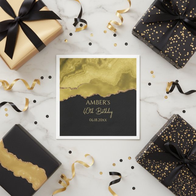 Servilleta De Papel Golden Yellow Gold Glitter Abstract Watercolor  (Subido por el creador)