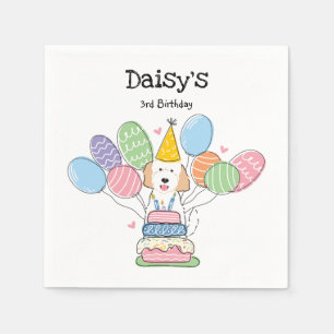 Servilleta De Papel Goldendoodle Dog Napkins De Papel De Cumpleaños