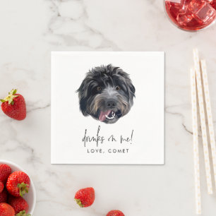 Servilleta De Papel Goldendoodle Wedding Party Personalizado Cocktail
