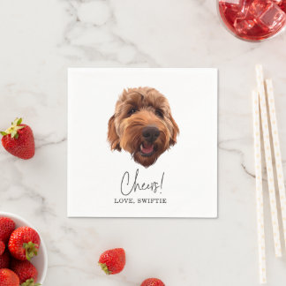 Servilleta De Papel Goldendoodle Wedding Party Personalizado Cocktail