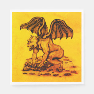 Servilleta De Papel Golem Gargoyle