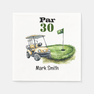 Servilleta De Papel Golf 30 cumpleaños Par tee treinta fiestas
