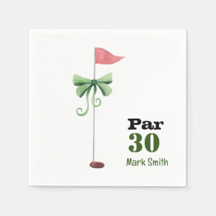 Servilleta De Papel Golf 30 cumpleaños Par tee treinta fiestas