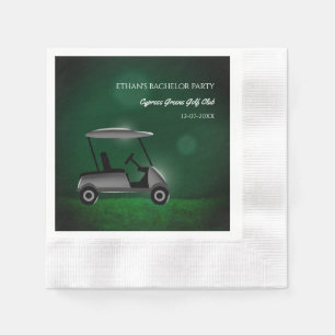 Servilleta De Papel Golf Bacheller Party Golfers Fiesta Green carrito 