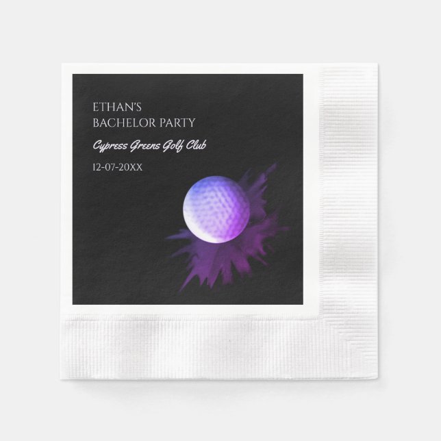 Servilleta De Papel Golf Bacheller Party - Golfing trip Classic golfis (Anverso)